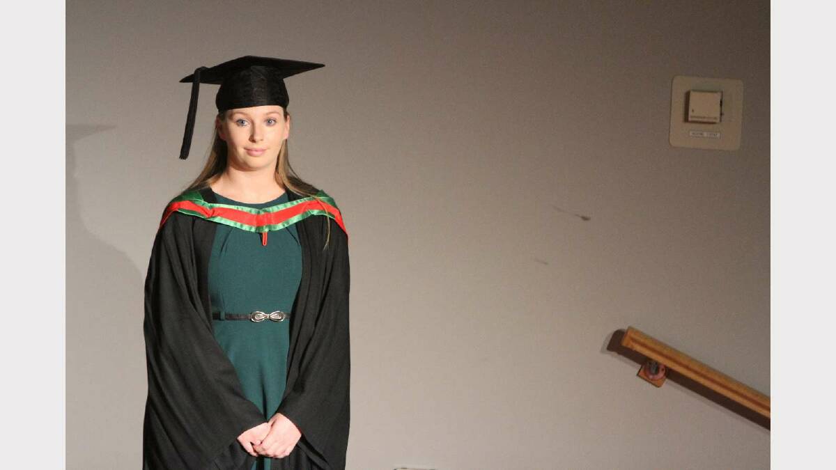 Graduating from Charles Sturt University with a Bachelor of Education (Primary) is Emma Kenworthy. Picture: Daisy Huntly