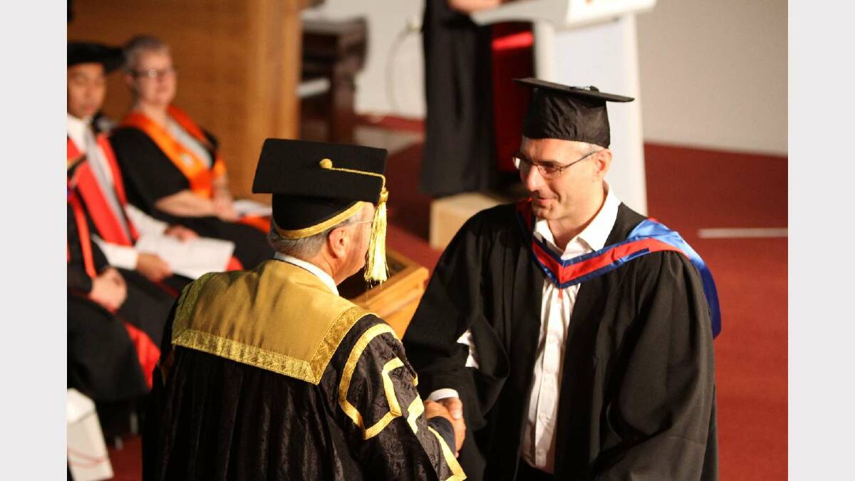 Graduating from Charles Sturt University with a Bachelor of Business Studies is Miroslaw Zarnowski. Picture: Daisy Huntly