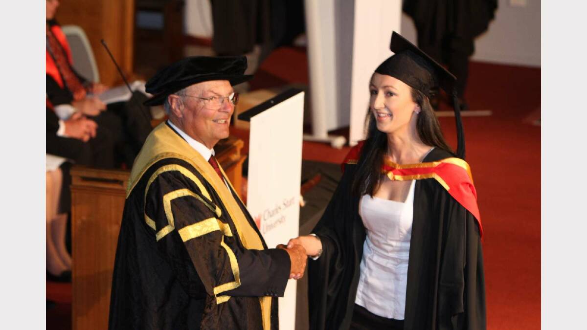 Graduating from Charles Sturt University with a Bachelor of Medical Science (Pathology) is Yvonne Ciuk. Picture: Daisy Huntly