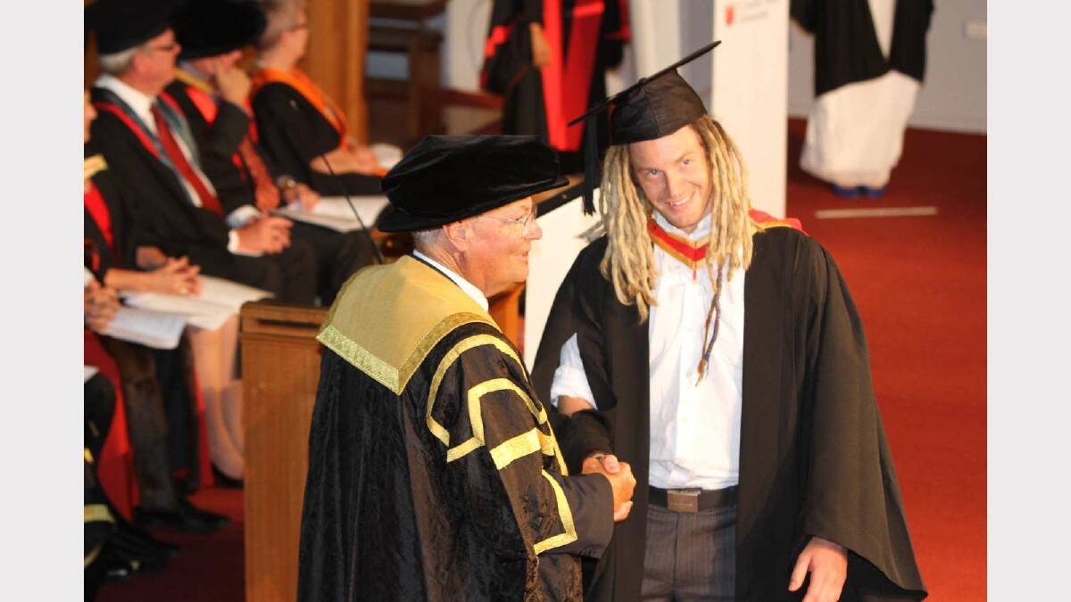 Graduating from Charles Sturt University with a Bachelor of Medical Science/Bachelor of Forensic Biotechnology is Joel Gray. Picture: Daisy Huntly