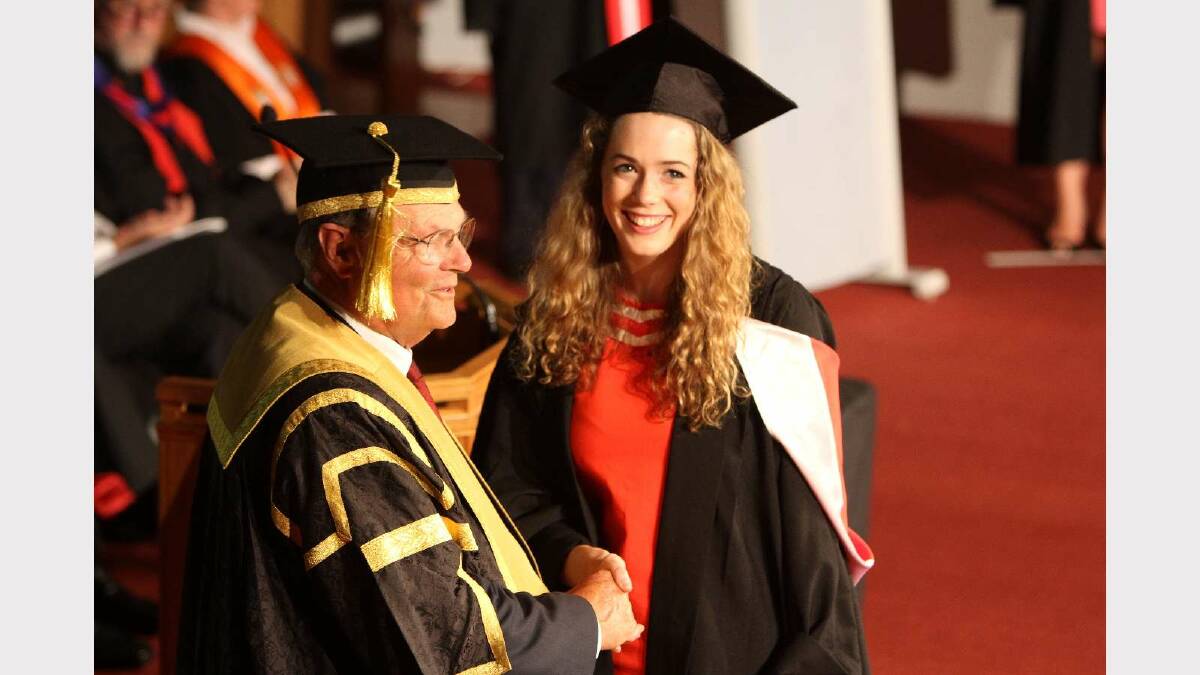 Graduating from Charles Sturt University with a Bachelor of Arts (Acting for Screen and Stage) is Sinead Pearson. Picture: Daisy Huntly