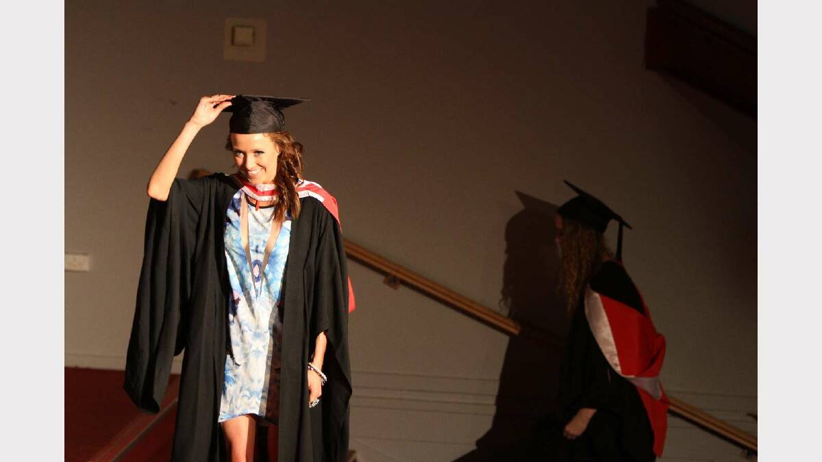 Graduating from Charles Sturt University with a Bachelor of Arts (Acting for Screen and Stage) is Alexandra McDermott. Picture: Daisy Huntly