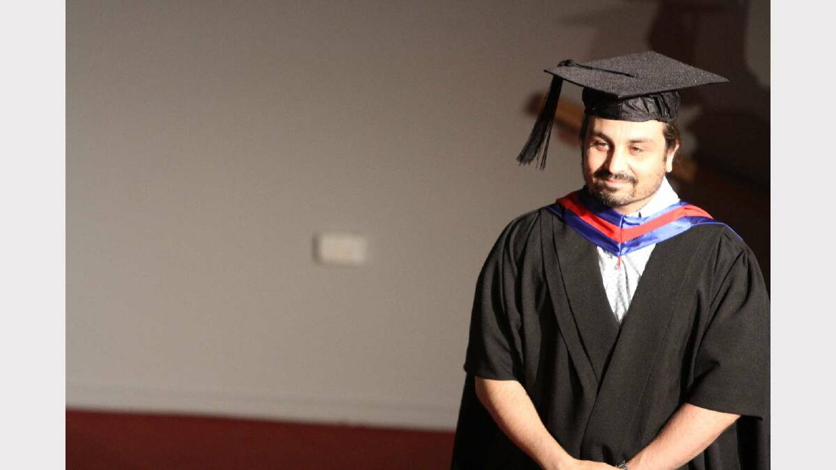 Graduating from Charles Sturt University with a Master of Project Management is Brian Cannell. Picture: Daisy Huntly