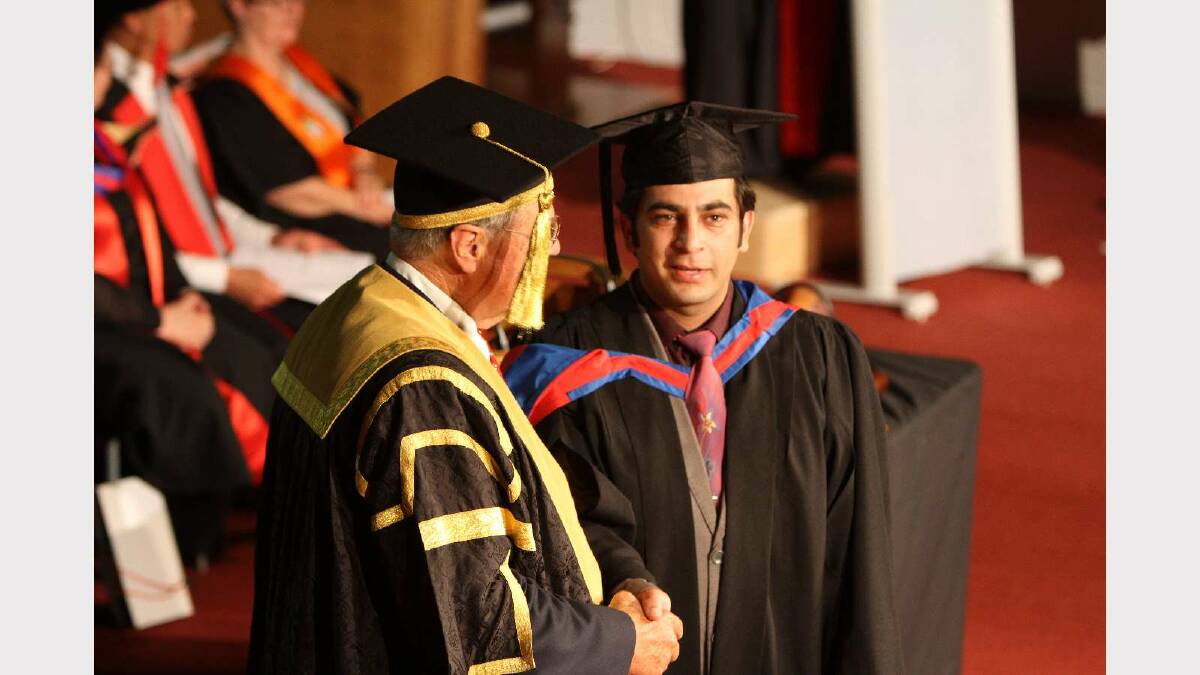 Graduating from Charles Sturt University with a Bachelor of Business Studies is Abdul Jadoon. Picture: Daisy Huntly