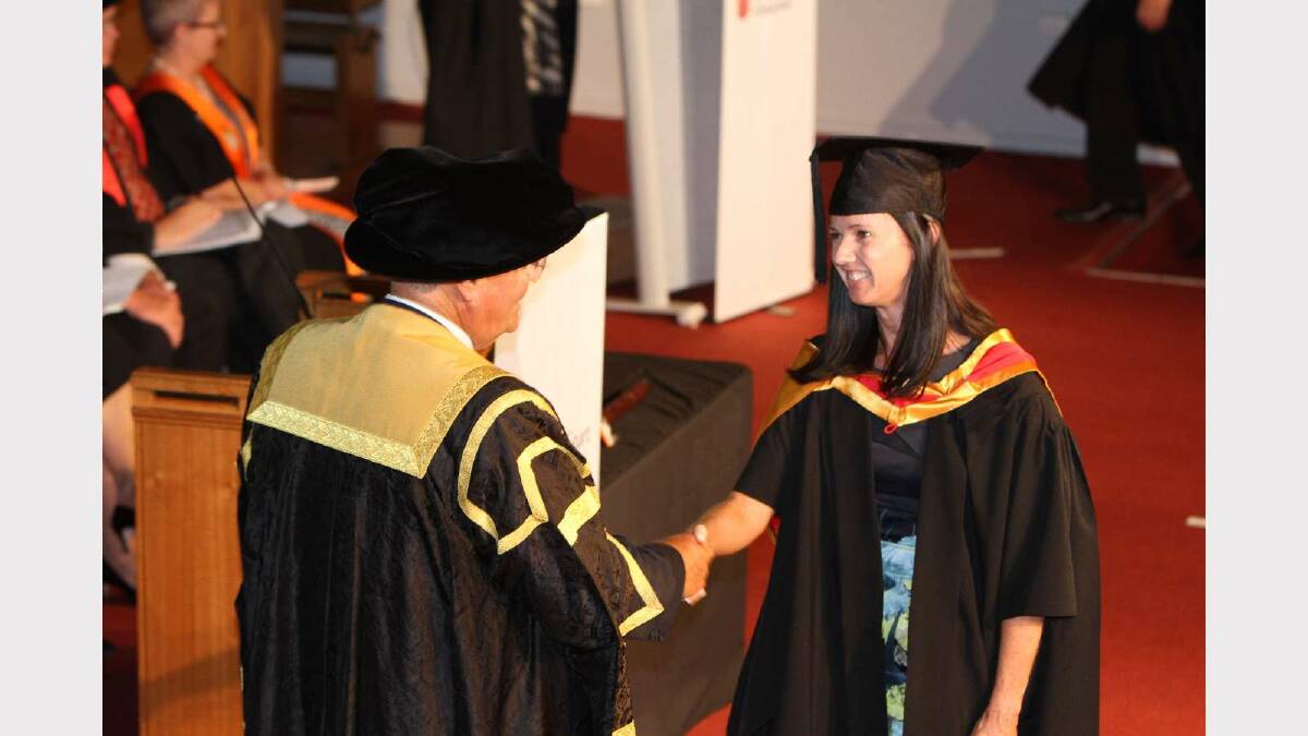 Graduating from Charles Sturt University with a Master of Medical Ultrasound with distinction is Vanessa Pincham. Picture: Daisy Huntly