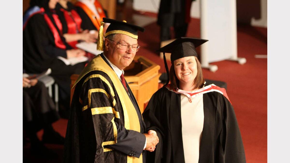 Graduating from Charles Sturt University with a Bachelor of Social Work is Annette McCrone. Picture: Daisy Huntly