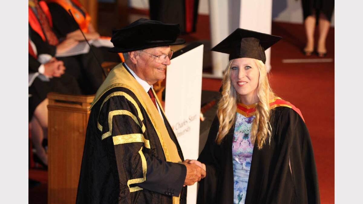 Graduating from Charles Sturt University with a Bachelor of Health Science (Nutrition and Dietetics) is Jemma Flanagan. Picture: Daisy Huntly