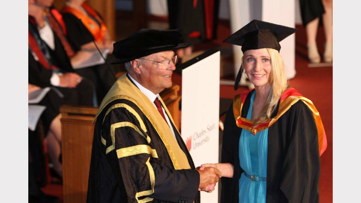 Graduating from Charles Sturt University with a Bachelor of Health Science (Nutrition and Dietetics) is Lara Stoll. Picture: Daisy Huntly