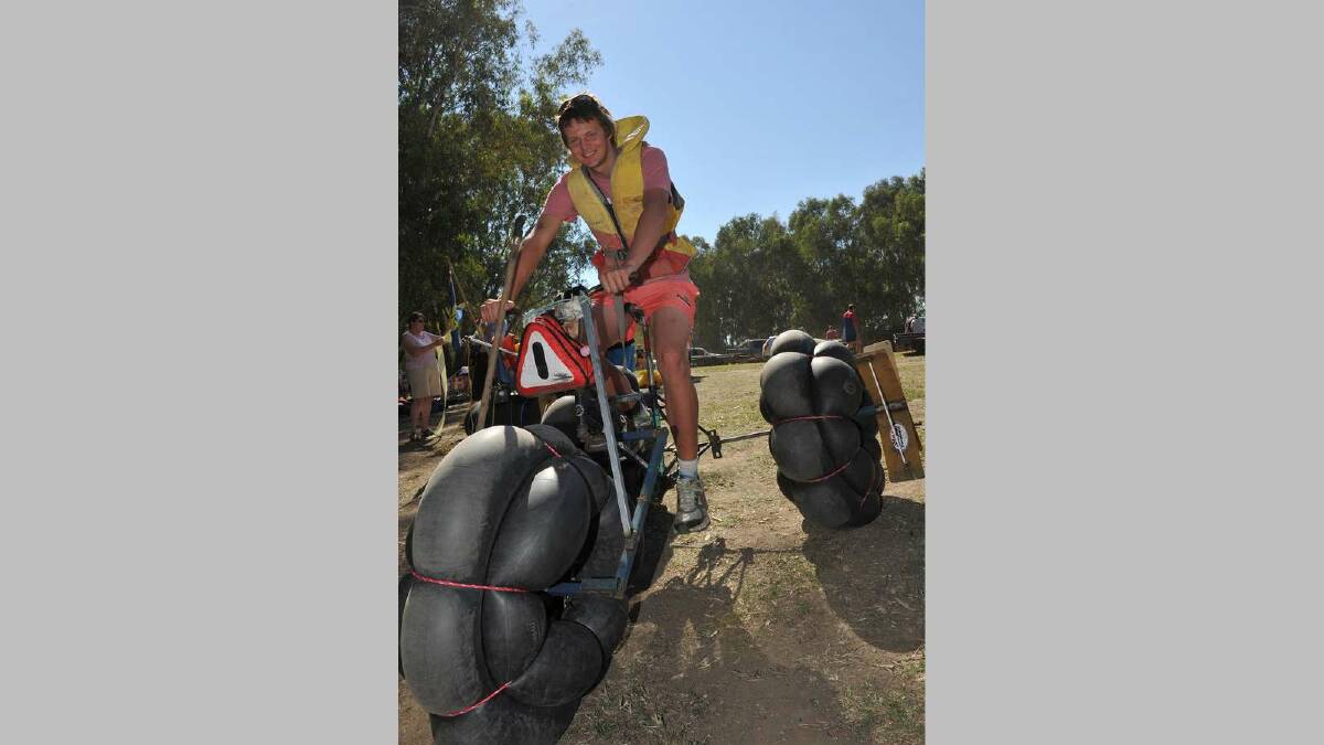 Gumi Races 2013 ... Mitch Pullen is ready for the gumi race. Picture: Michael Frogley