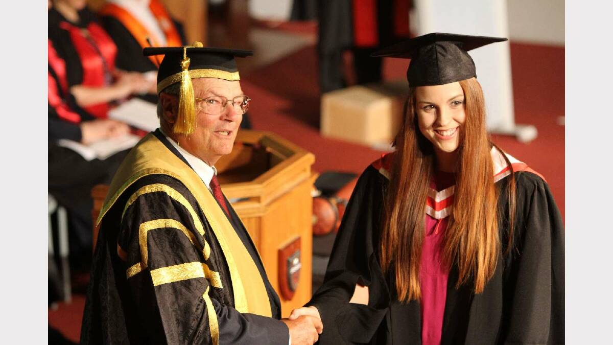 Graduating from Charles Sturt University with a Bachelor of Social Work is Kate Van Seumeren. Picture: Daisy Huntly