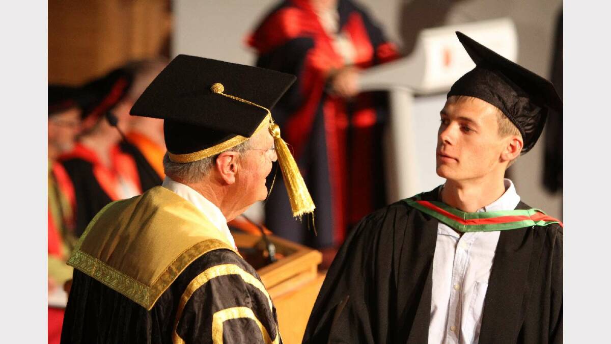 Graduating from Charles Sturt University with a Bachelor of Education (Primary) is James Gooden. Picture: Daisy Huntly