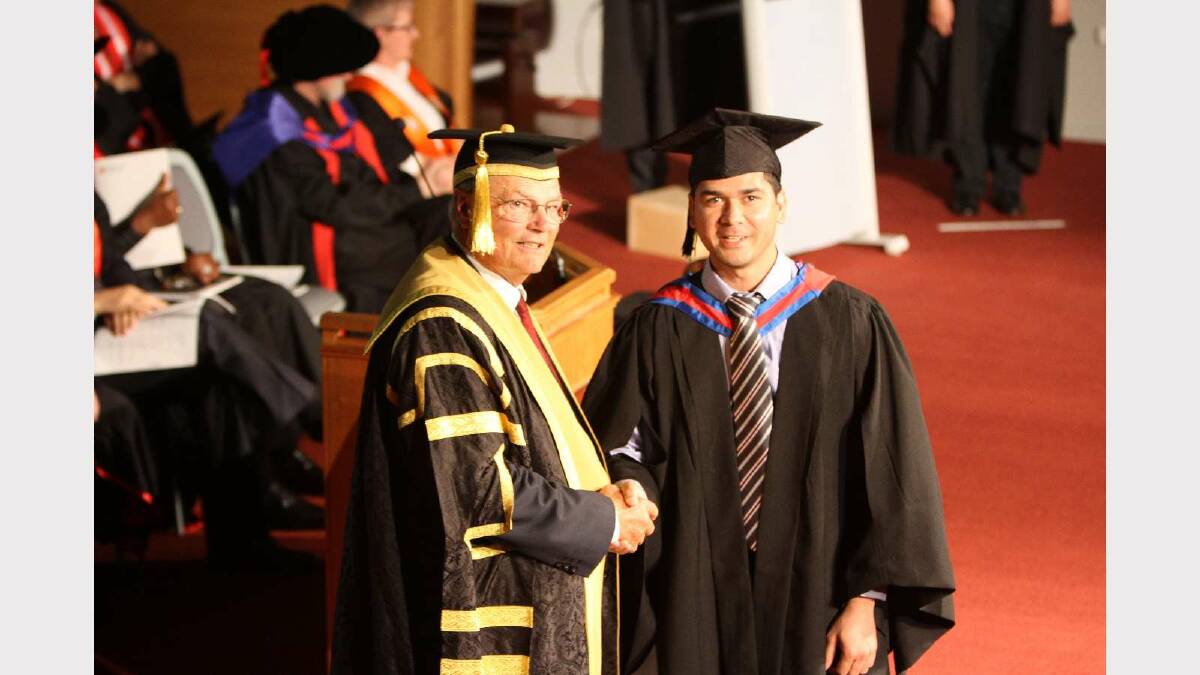 Graduating from Charles Sturt University with a Graduate Certificate in Information Systems Security is Fahad Mahmood. Picture: Daisy Huntly