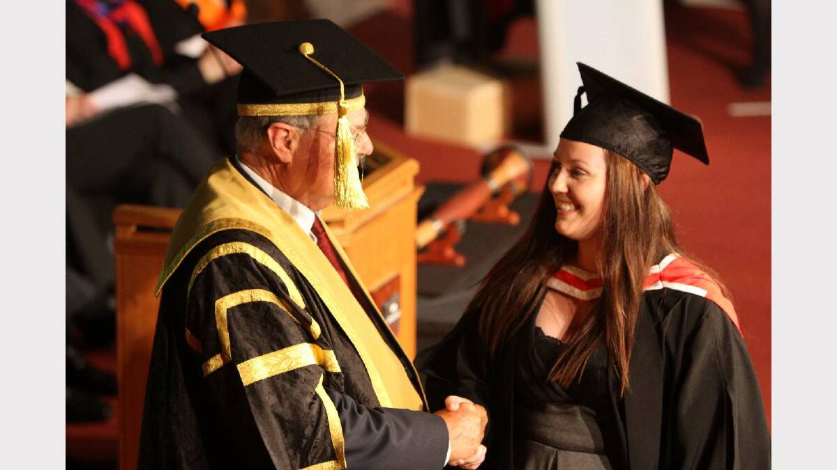 Graduating from Charles Sturt University with a Bachelor of Arts (Fine Arts) is Nicole Ryan. Picture: Daisy Huntly