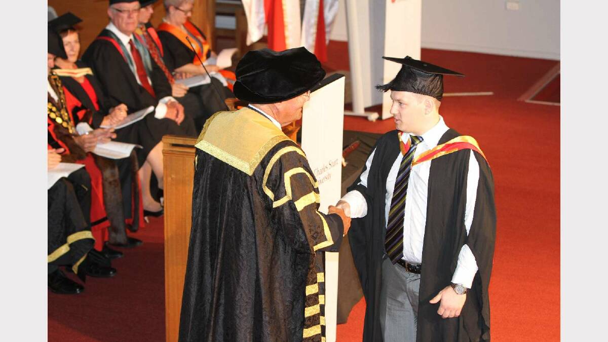 Graduating from Charles Sturt University with a Bachelor of Medical Radiation Science (Nuclear Medicine) is Joshua McAndrew. Picture: Daisy Huntly