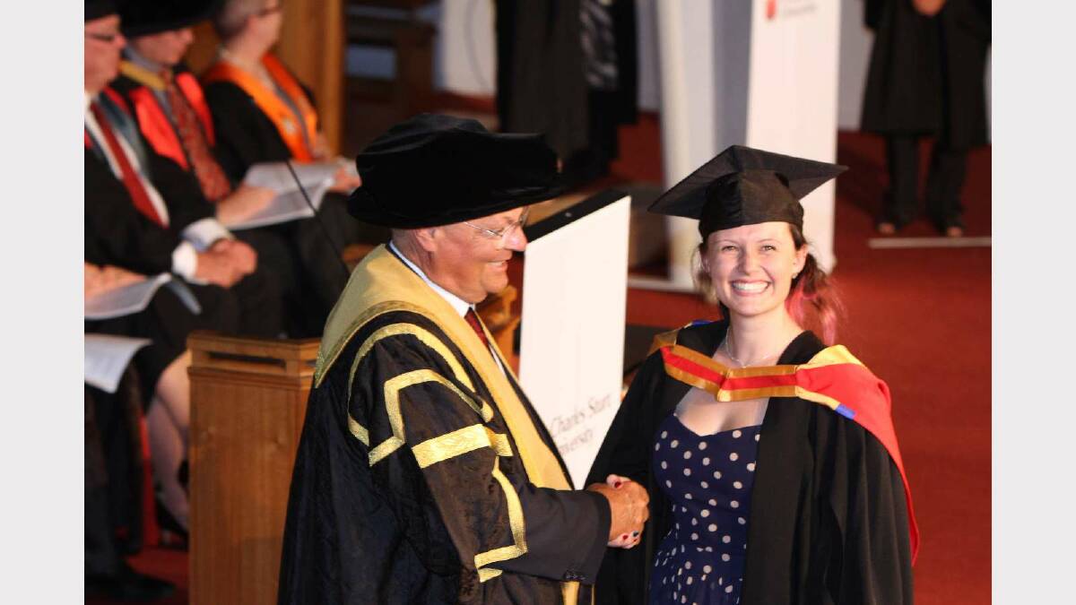 Graduating from Charles Sturt University with a Graduate Diploma of Medical Ultrasound is Stephanie Evans. Picture: Daisy Huntly