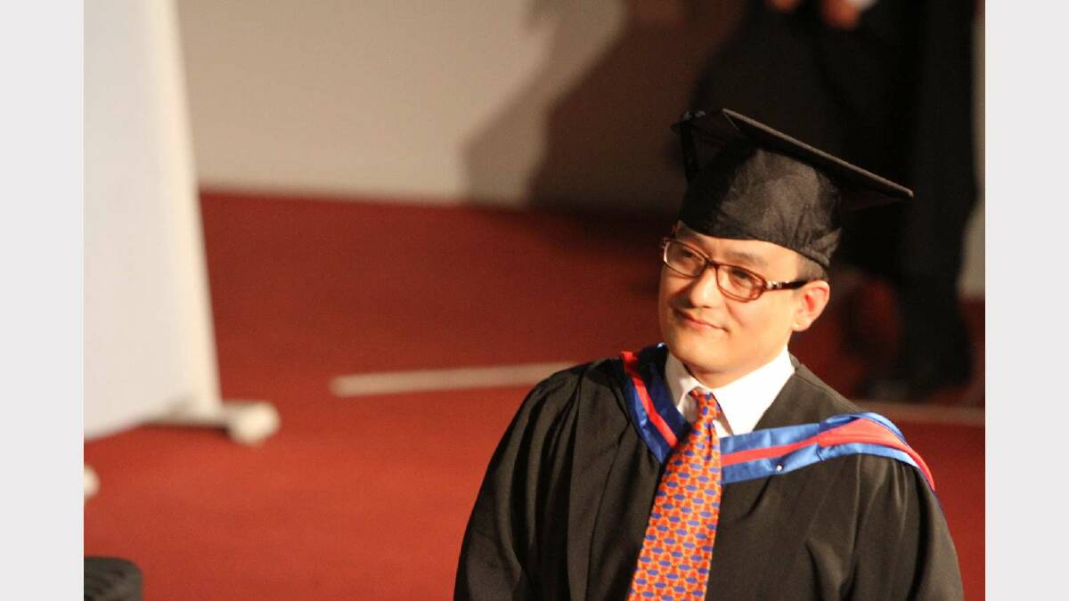 Graduating from Charles Sturt University with a Master of Information Technology is Binod Rai. Picture: Daisy Huntly