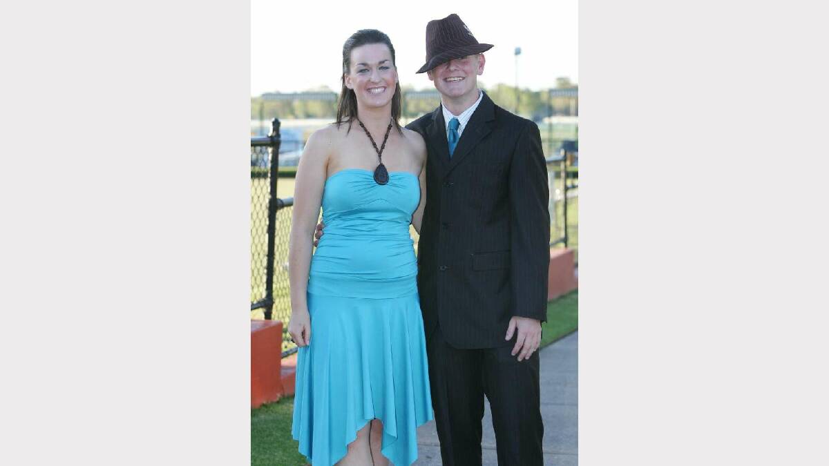 Lucy Smith and Ben Wealands at the Wagga Christian College formal in 2005. Picture: Les Smith