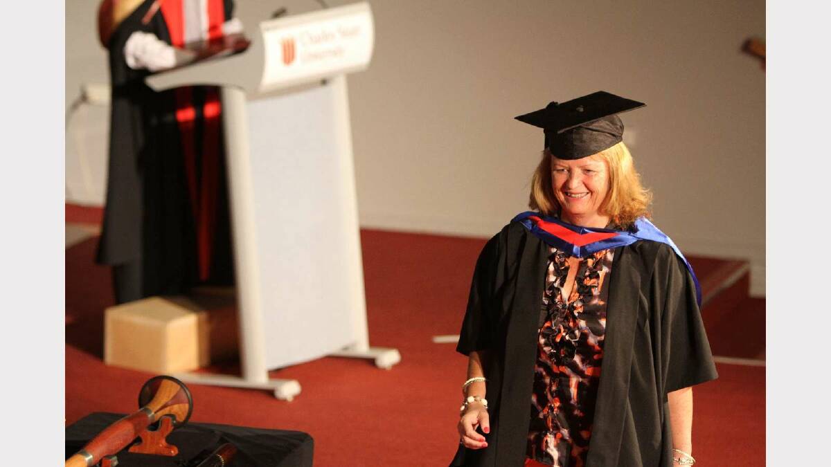 Graduating from Charles Sturt University with a Master of Human Resource Management is Fiona Towney. Picture: Daisy Huntly