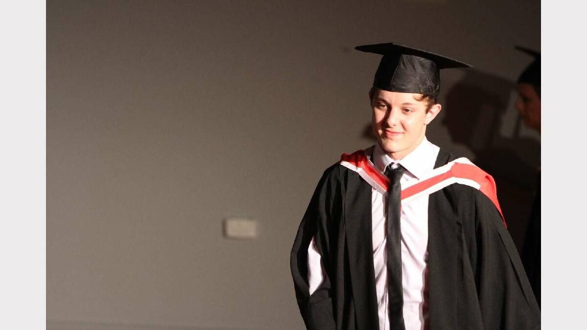 Graduating from Charles Sturt University with a Bachelor of Arts (Graphic Design) is Luke Wilson. Picture: Daisy Huntly