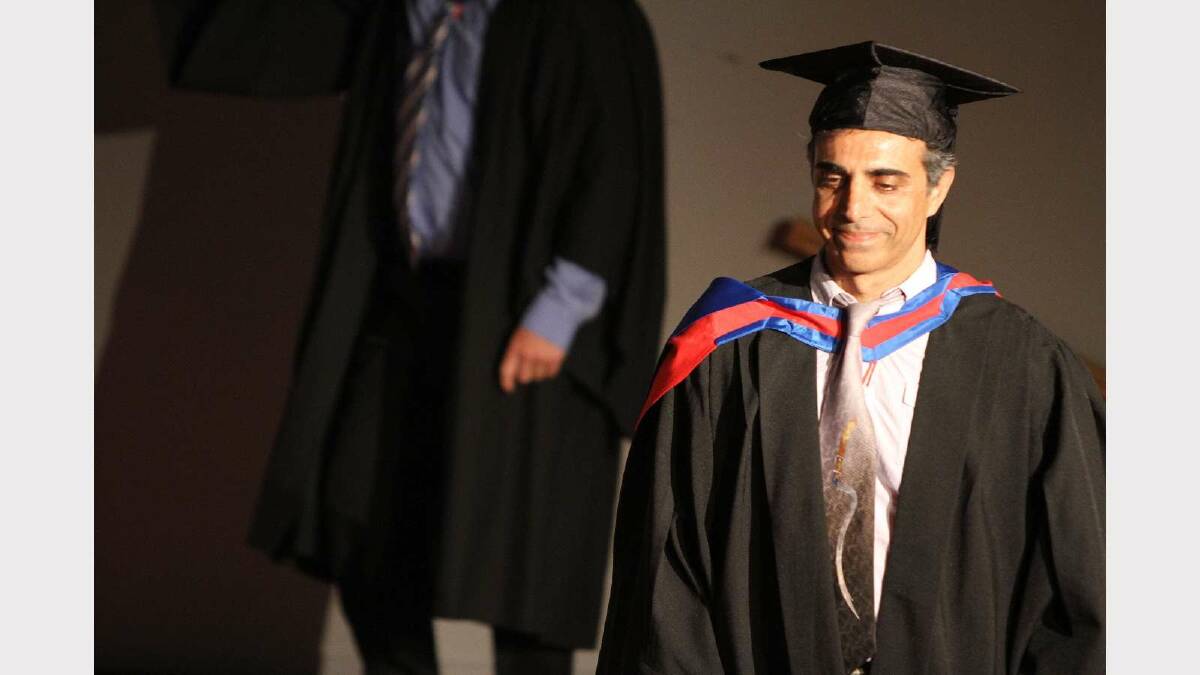 Graduating from Charles Sturt University with a Bachelor of Information Technology (Honours), with Honours Class 1, is Saeed Shariati. Picture: Daisy Huntly