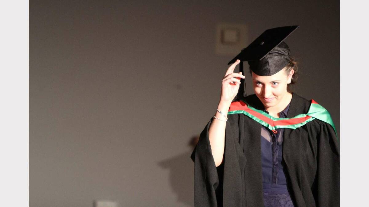 Graduating from Charles Sturt University with a Bachelor of Education (Primary) is Danielle George. Picture: Daisy Huntly