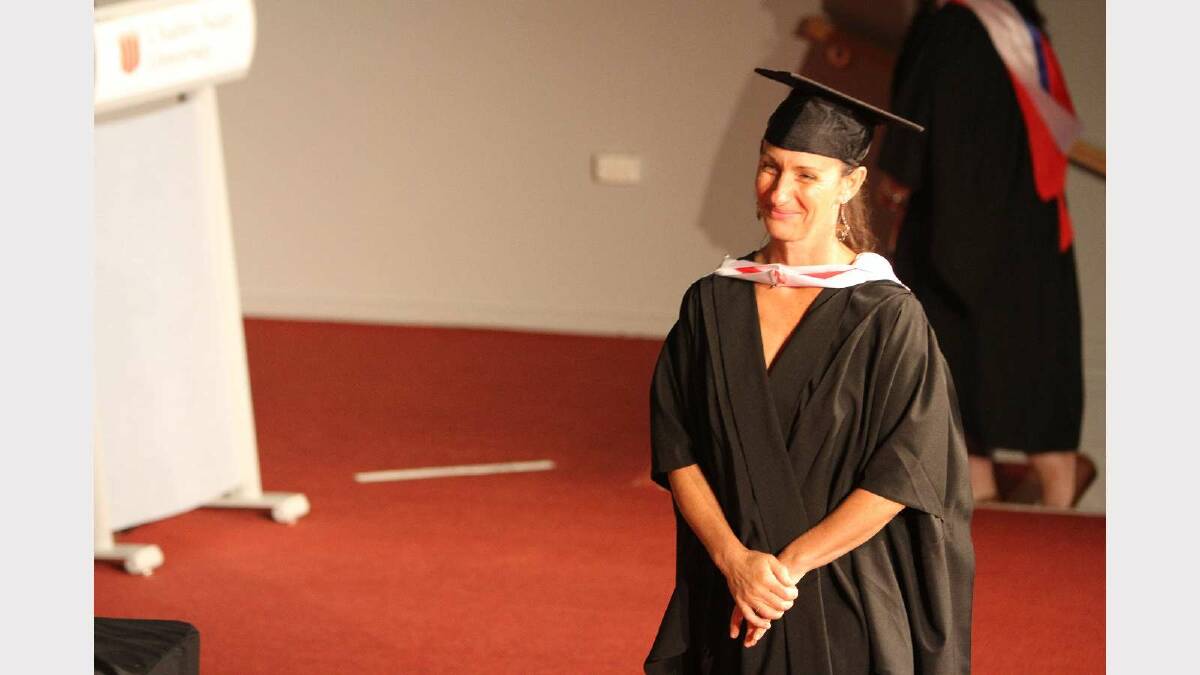 Graduating from Charles Sturt University with a Master of Social Work (Professional Qualifying) is Clare Wilson. Picture: Daisy Huntly