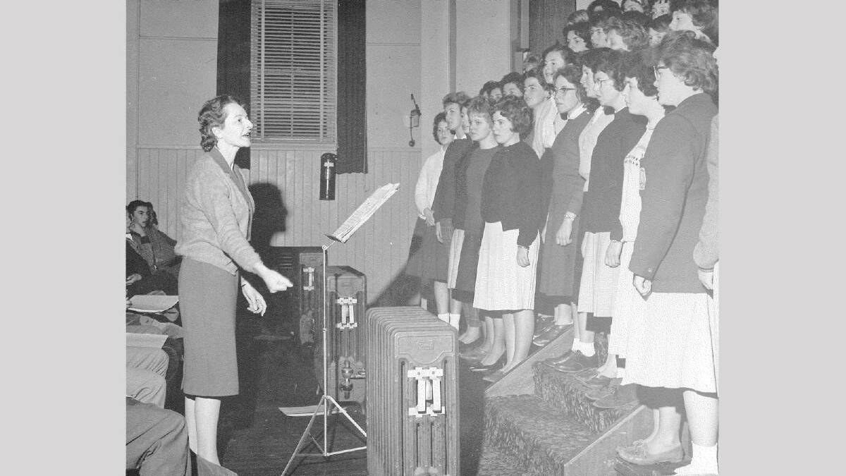The ladies choir rehearse in 1962. Picture: Regional Archives