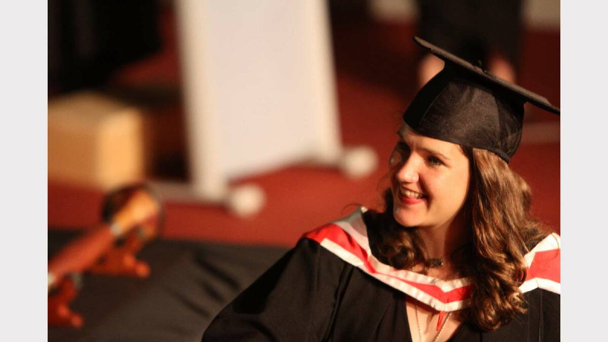 Graduating from Charles Sturt University with a Bachelor of Arts (Television Production) is Diana McLaren. Picture: Daisy Huntly