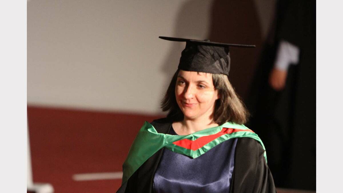 Graduating from Charles Sturt University with a Master of Information Studies is Emily Rodger. Picture: Daisy Huntly