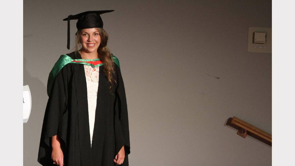 Graduating from Charles Sturt University with a Bachelor of Education (Primary) with distinction is Sally McRorie. Picture: Daisy Huntly
