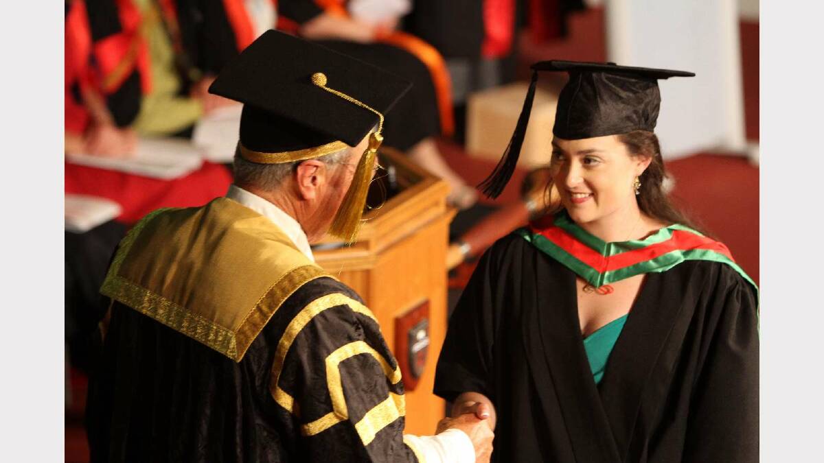 Graduating from Charles Sturt University with a Master of Information Studies is Gudrun Von Furt. Picture: Daisy Huntly