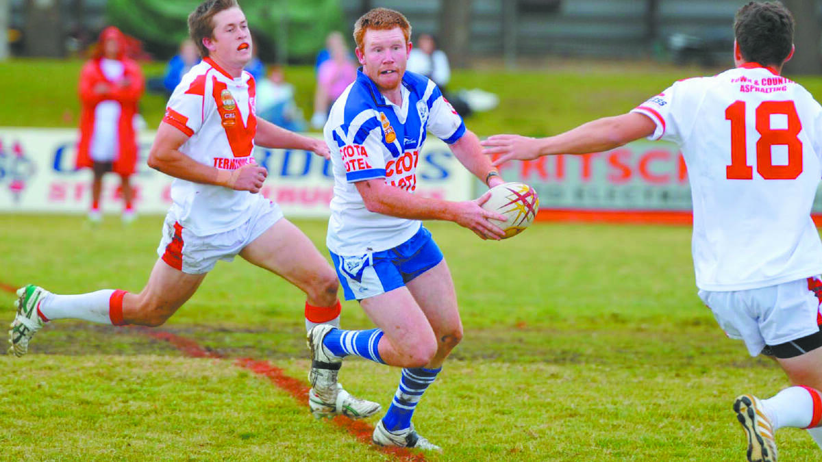 Aaron Byrne carving up for Cootamundra. Not turning his talents to giving Young a shot at the Group Nine crown
