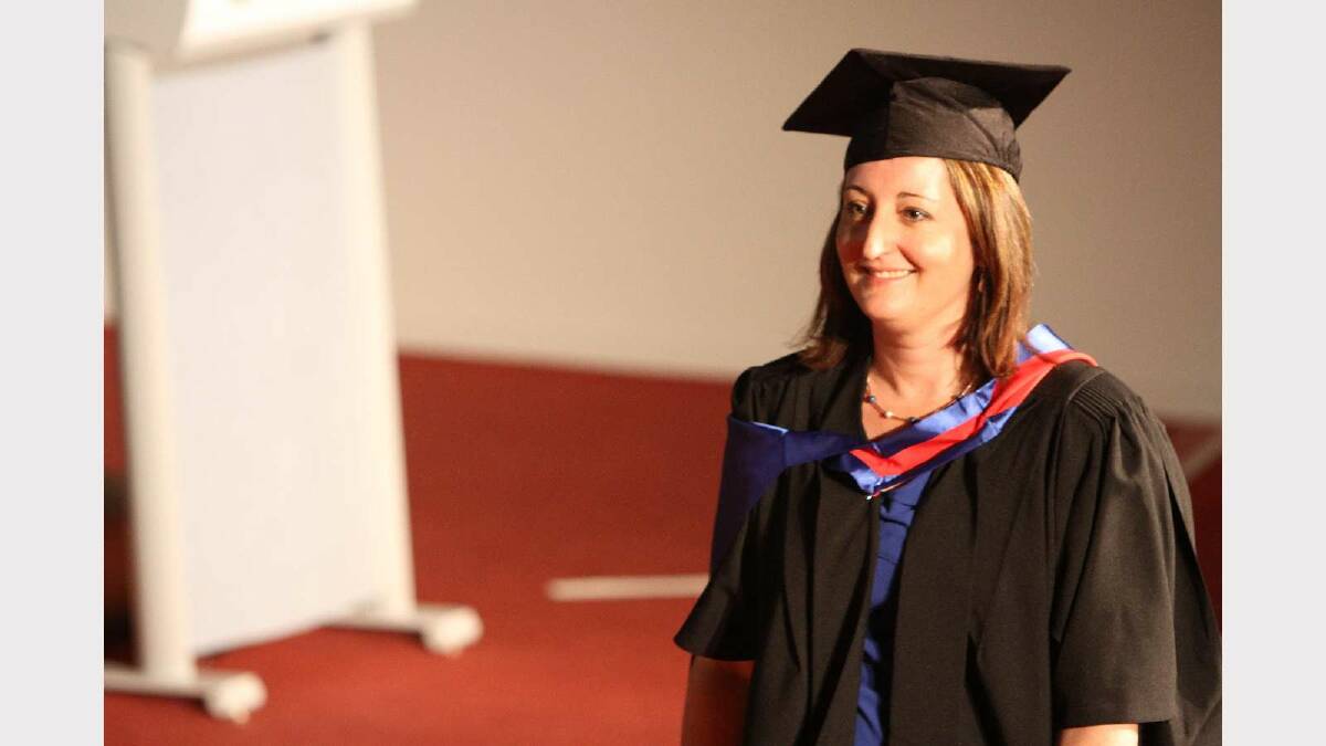 Graduating from Charles Sturt University with a Master of Business Administration is Maureen Lacey. Picture: Daisy Huntly