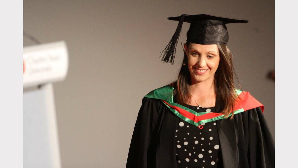 Graduating from Charles Sturt University with a Bachelor of Education (Primary) is Lauren Harris. Picture: Daisy Huntly