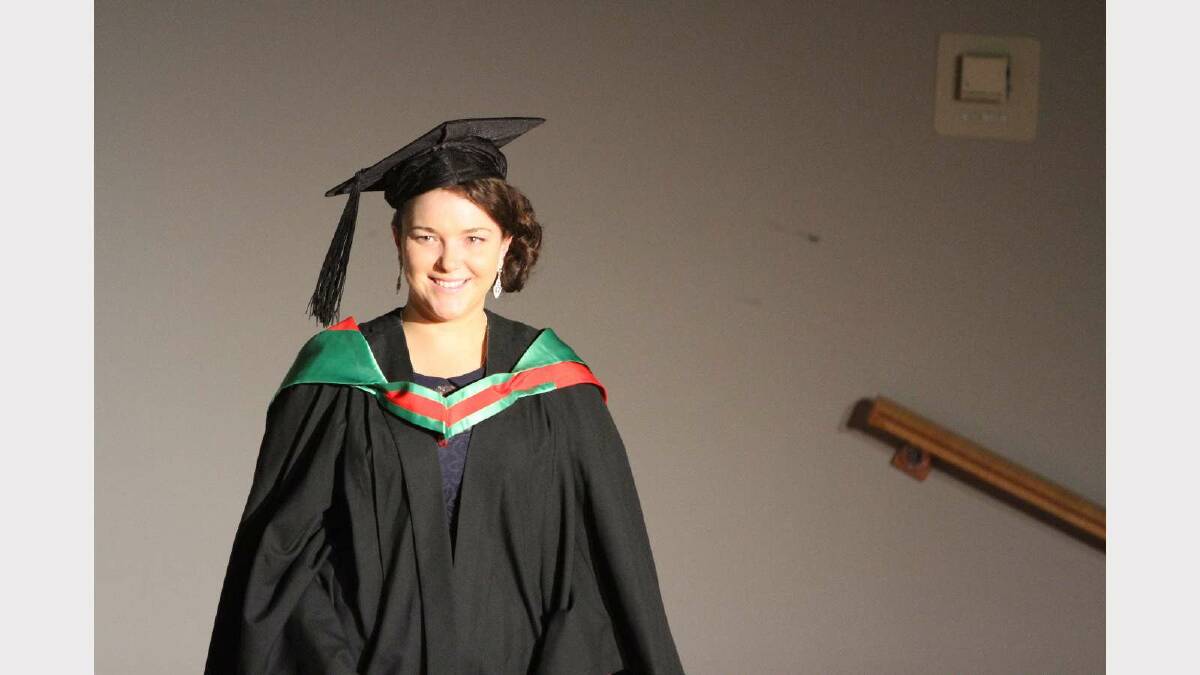 Graduating from Charles Sturt University with a Bachelor of Education (Primary) is Alicia Piltz. Picture: Daisy Huntly