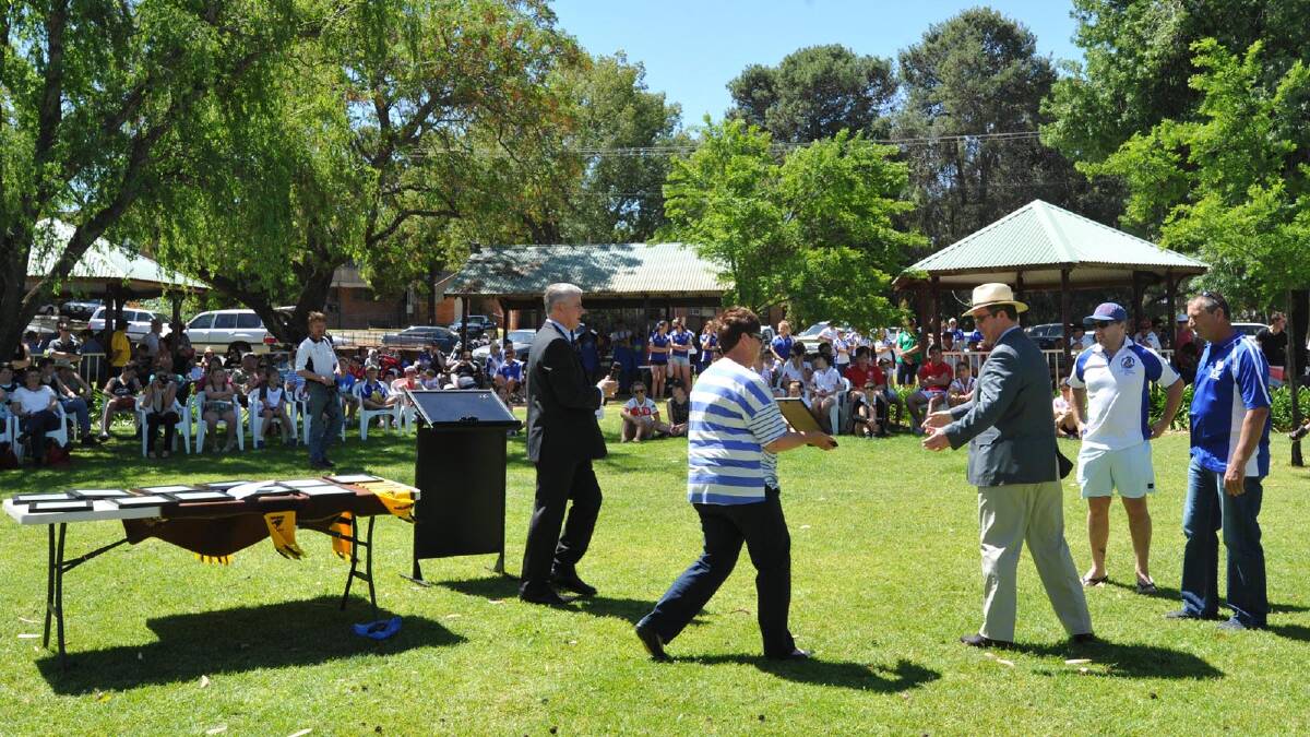 Temora Shire's Parade of Premiers celebrating the shire's 11 premierships in 2013. Picture: Les Smith