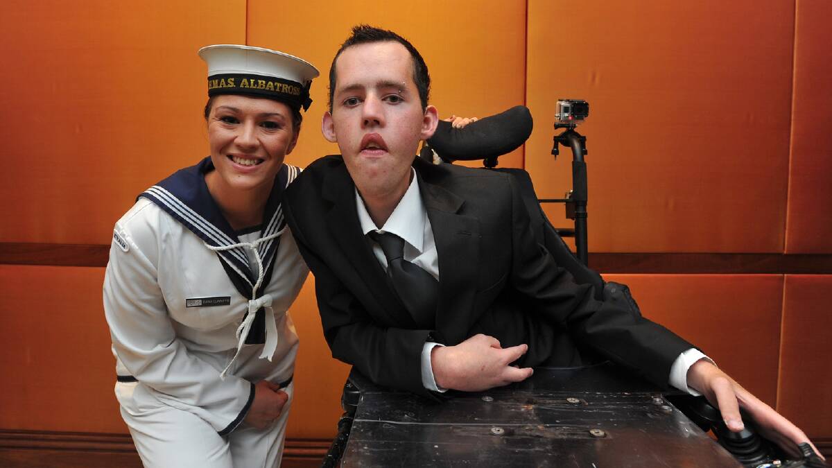 Dana Cunniffe and Nathan Pengelly at the Willans Hill School formal. Picture: Addison Hamilton