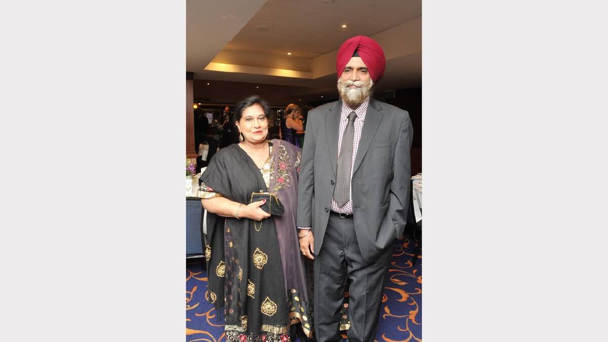 Avtar and Rabima Singh at the Wagga Crow Awards. Picture: Alastair Brook