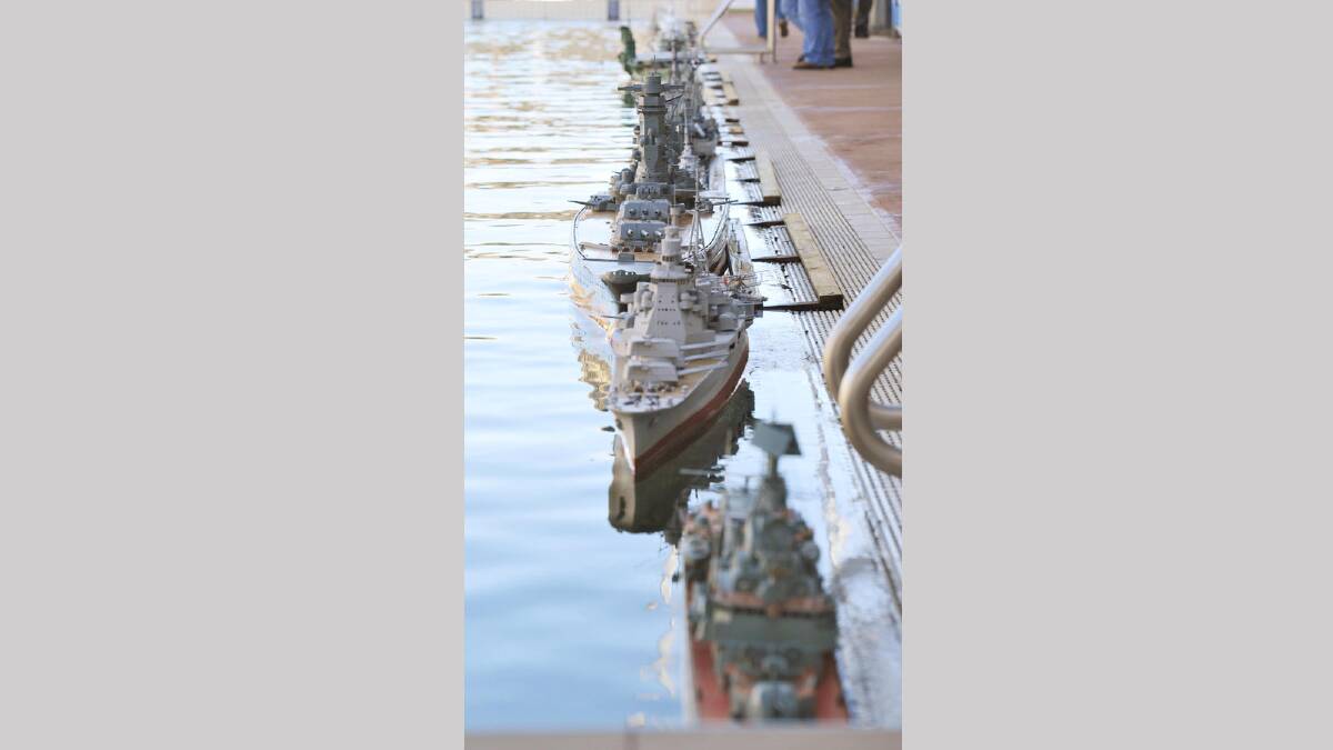 Task Force 72 scale model ship association at Oasis Swimming Centre. Picture: Alastair Brook