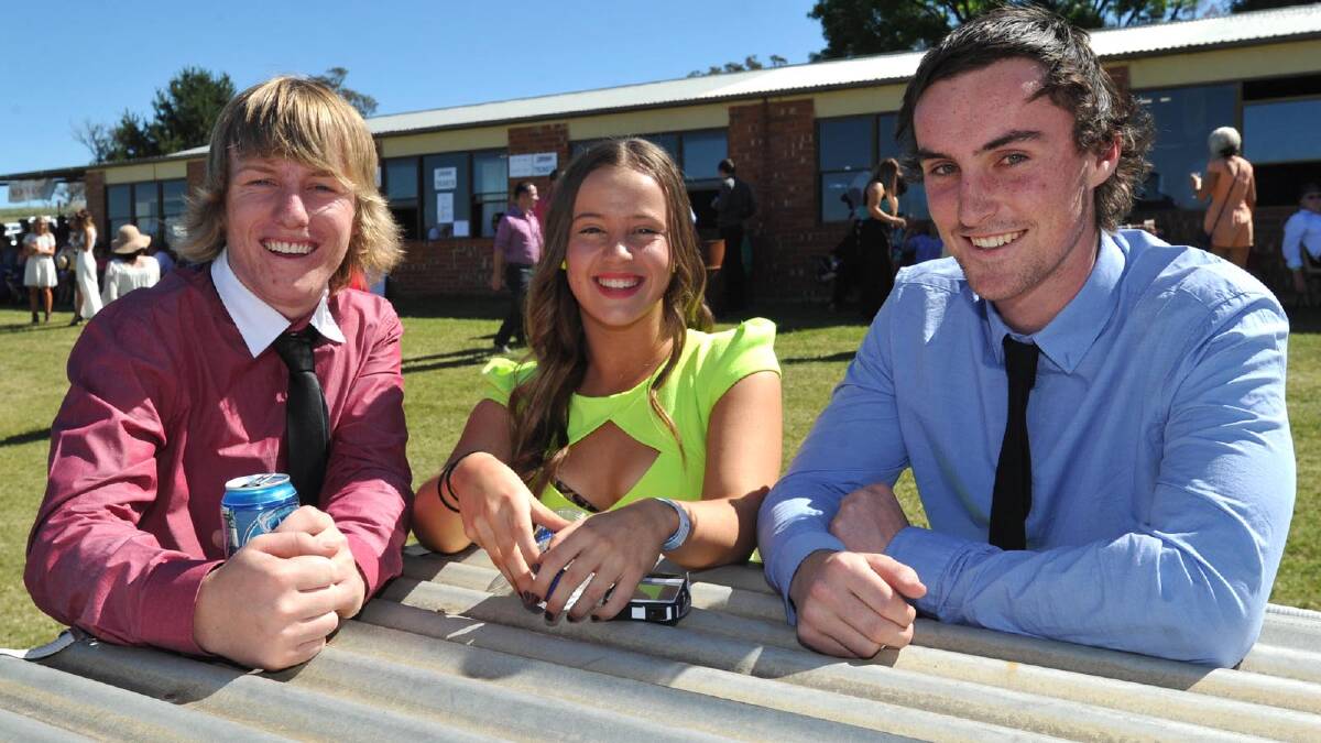 At the Young Picnics are Duncan Cameron, Paige Hall and Quade Cooper. Picture: Les Smith