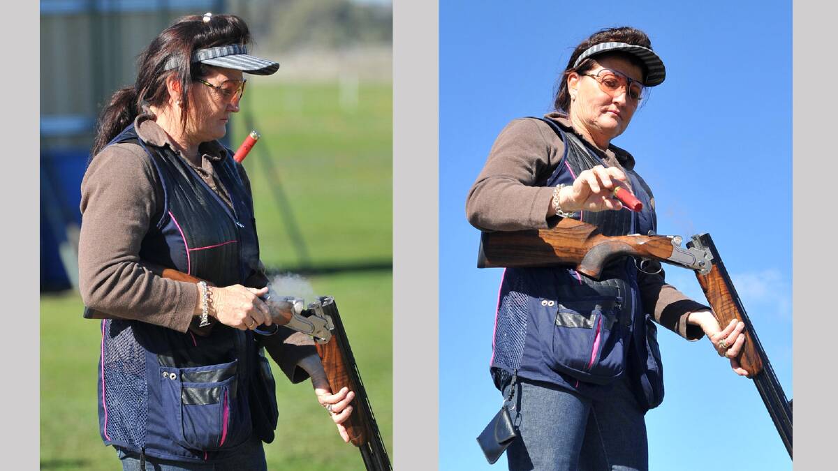 Riverina Zone Clay Target Shooting Carnival - Diarne Doyle of Hay. Picture: Michael Frogley