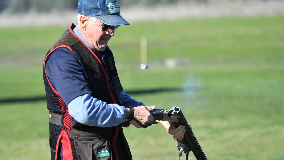 Riverina Zone Clay Target Shooting Carnival - Eric McCullough of Hay. Picture: Michael Frogley