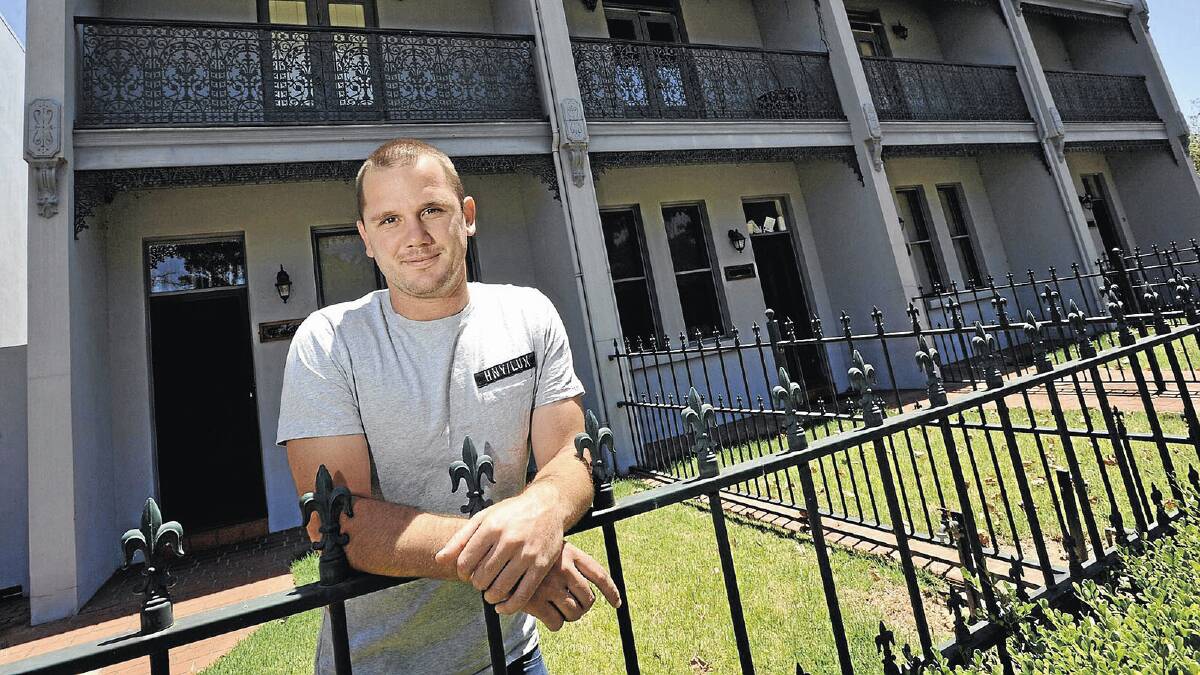 WELCOME: New Ganmain-Grong Grong-Matong captain-coach Jayden Kotzur has arrived in Wagga and is ready to kick off the Lions’ 2013 campaign tomorrow night.  Picture: Les Smith