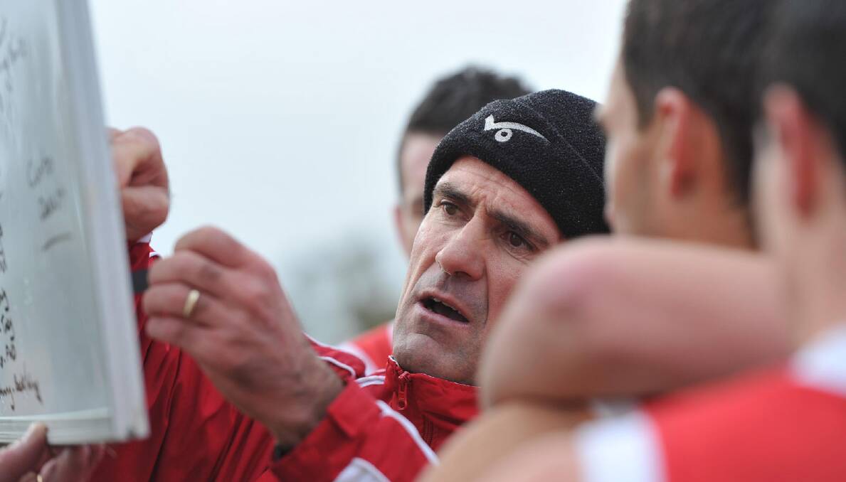 NO PRESSURE: Collingullie-Ashmont-Kapooka coach Shane Lenon is not worried about the Demons’ slow start to the year where they sit in seventh spot on the ladder with just one win after four rounds.
