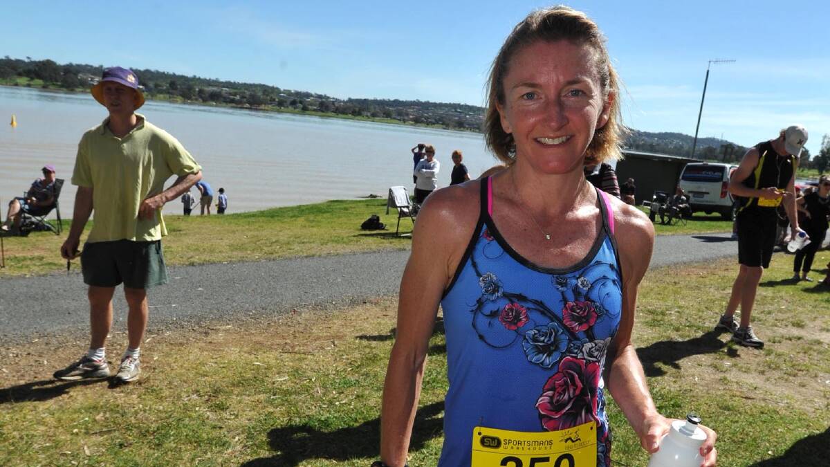 Lake to Lagoon 2013 - second placed woman Rachel Glasson. Picture: Les Smith