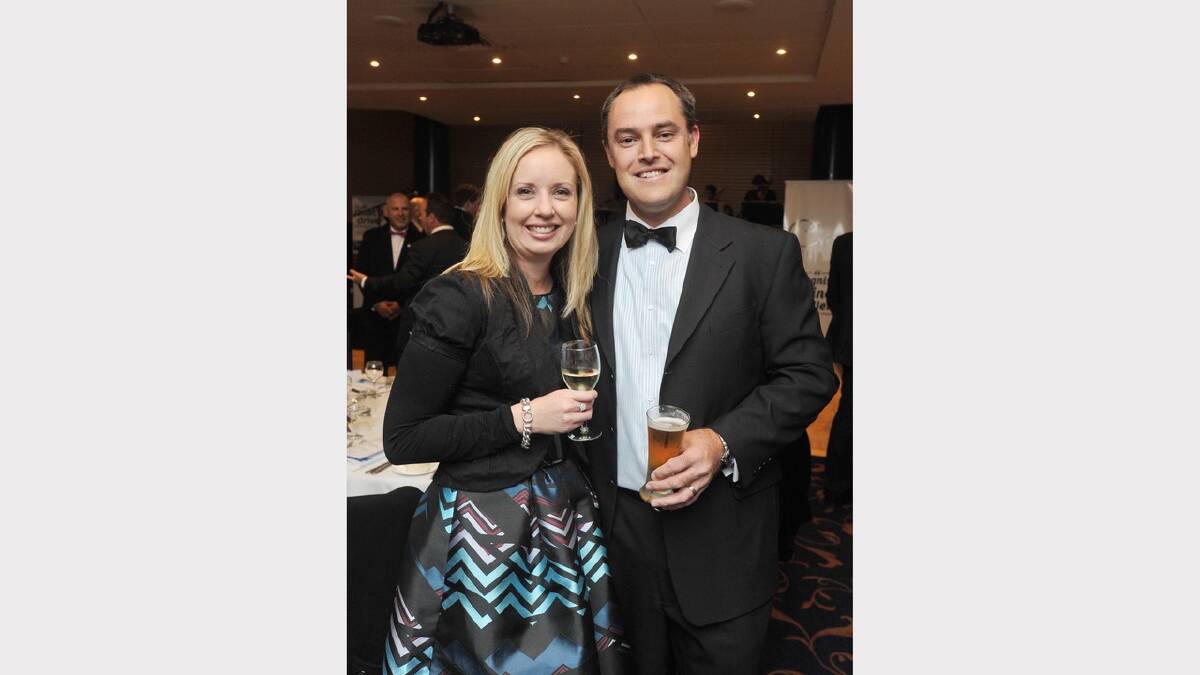 WFI Area Managers Mackenna Powell and Luke Ellis at the Crow Awards. Picture: Alastair Brook