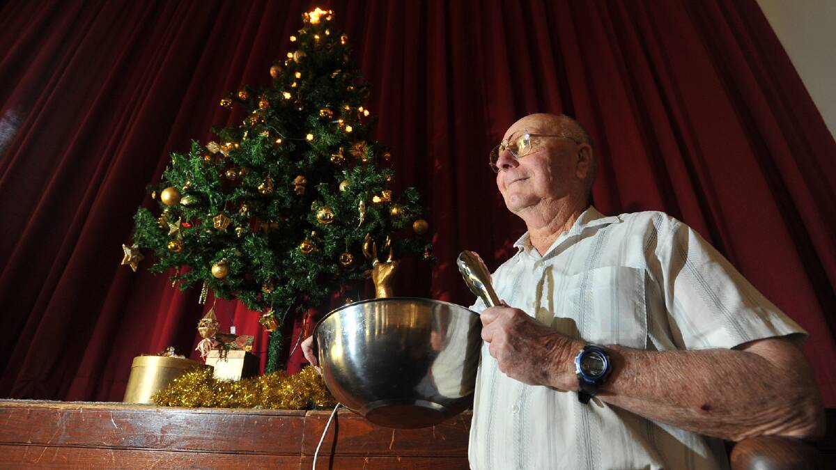Phil Sheather organiser of the Wesley Uniting Church's free Christmas lunch making some preparations for the big day. Picture: Addison Hamilton