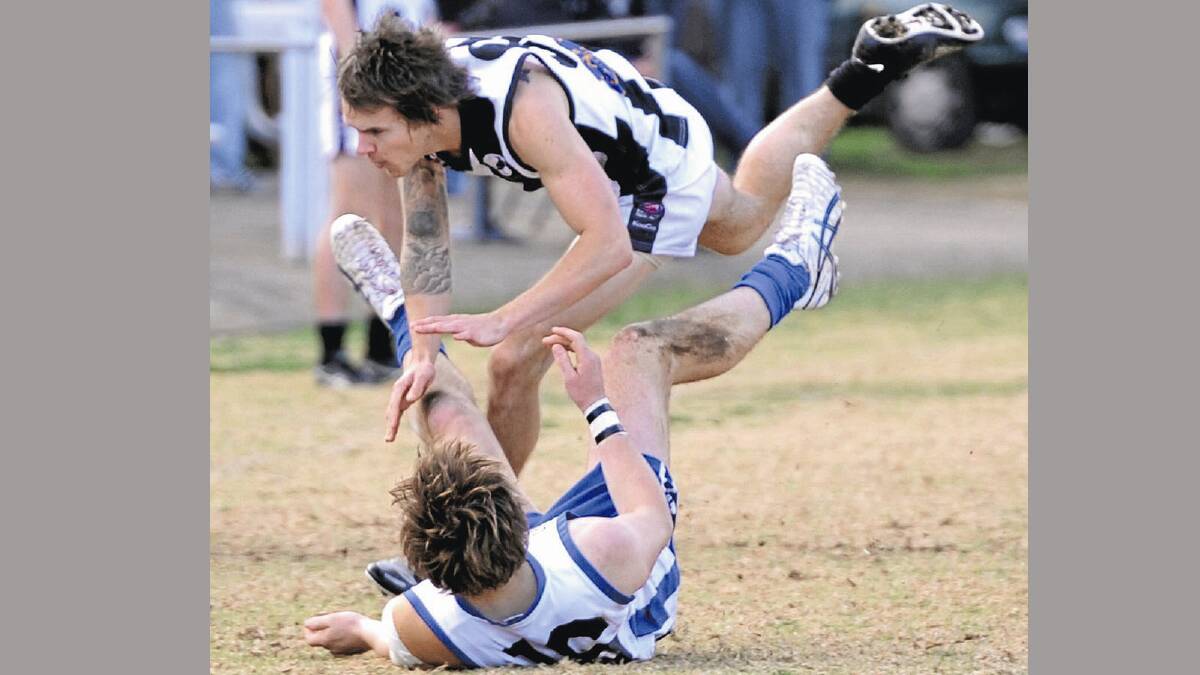 TRYC backman Cameron Johnson is one player in line to get the job on AFL legend Michael O’Loughlin when he cameos for Marrar in April’s Anzac Challenge.