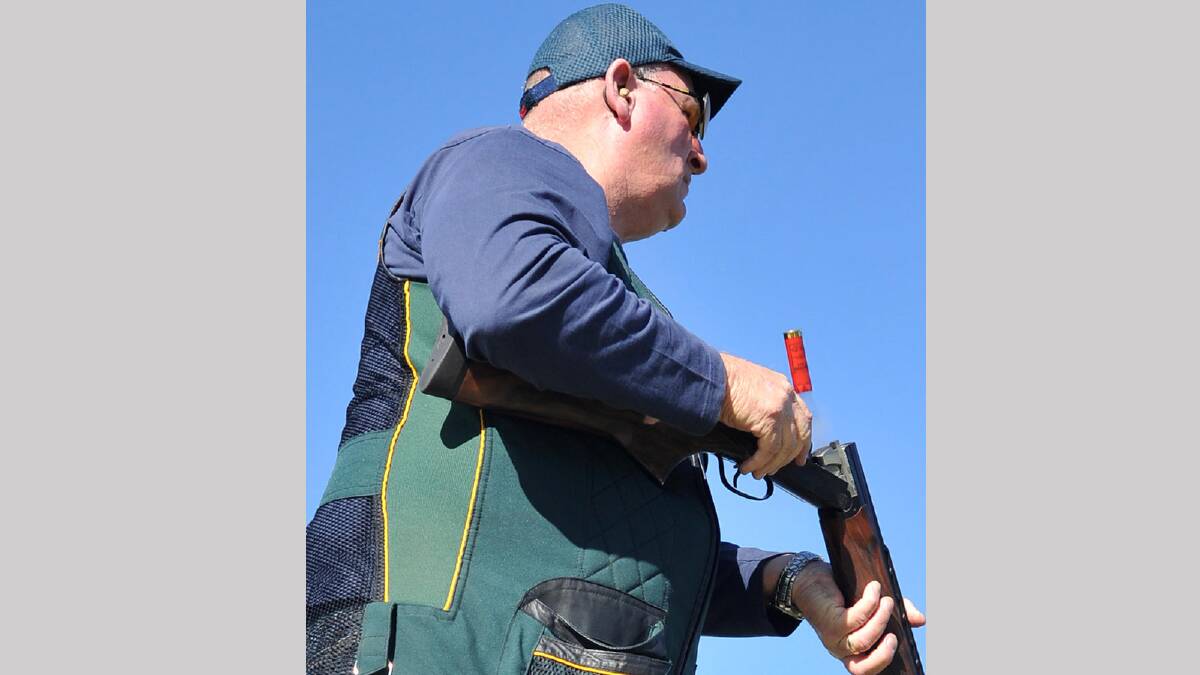 Riverina Zone Clay Target Shooting Carnival - Arthur Turner of Wagga. Picture: Michael Frogley
