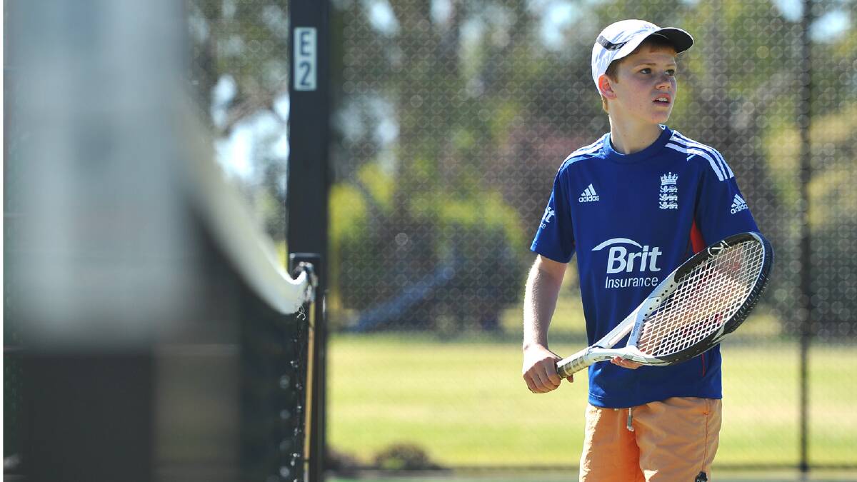 Billy Debruyn, 12, keeps his eye on the ball. Picture: Addison Hamilton